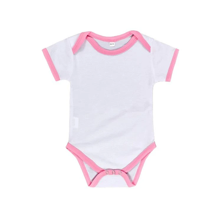 Custom Sublimation Polyester Cotton Feel Baby Onesie Clothes