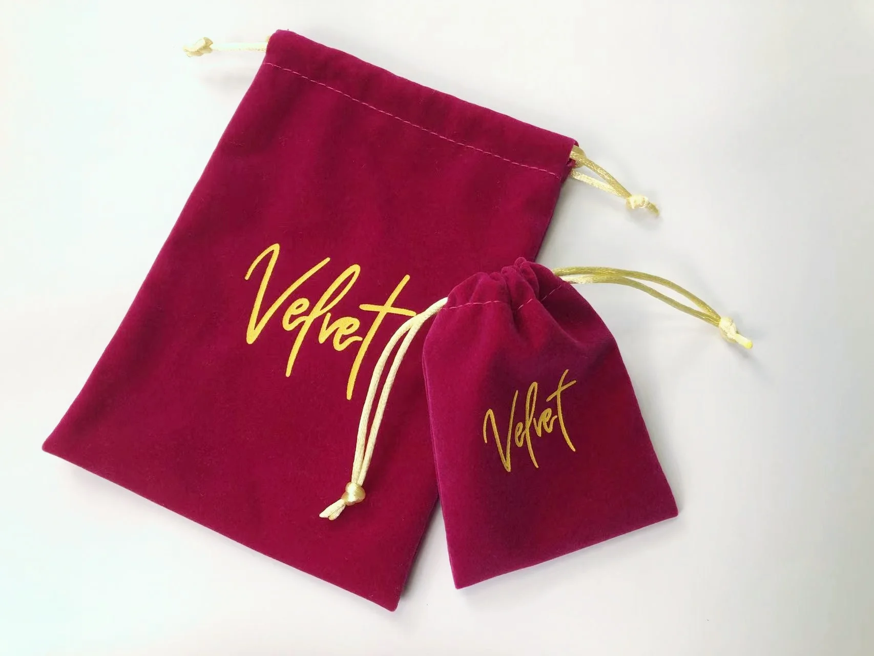 Custom Velvet Drawstring Bag Velvet Candle Bags Velvet Jewelry Bracelet Necklace Package Bag