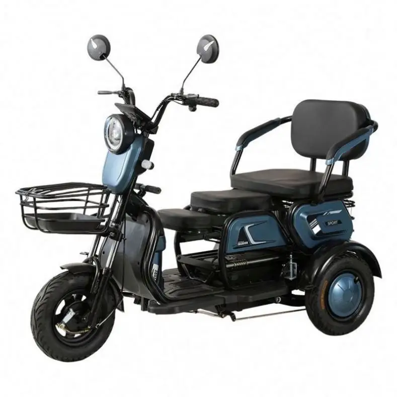 China hot sale Durable cabin 3 wheel Tricycle adult motor electric passenger tricycles