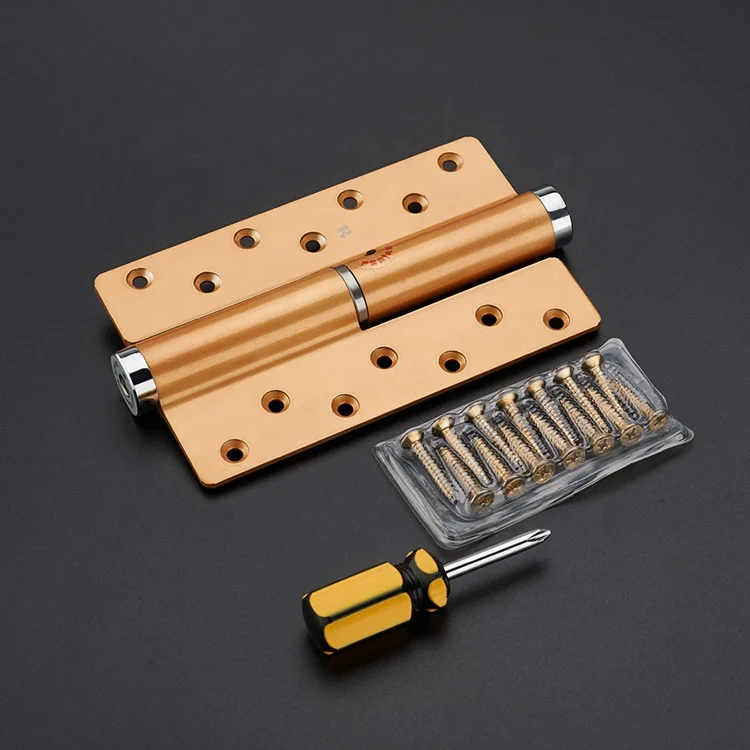 6 INCH stainless steel hydraulic buffer hinge silent automatic door closer for wooden door