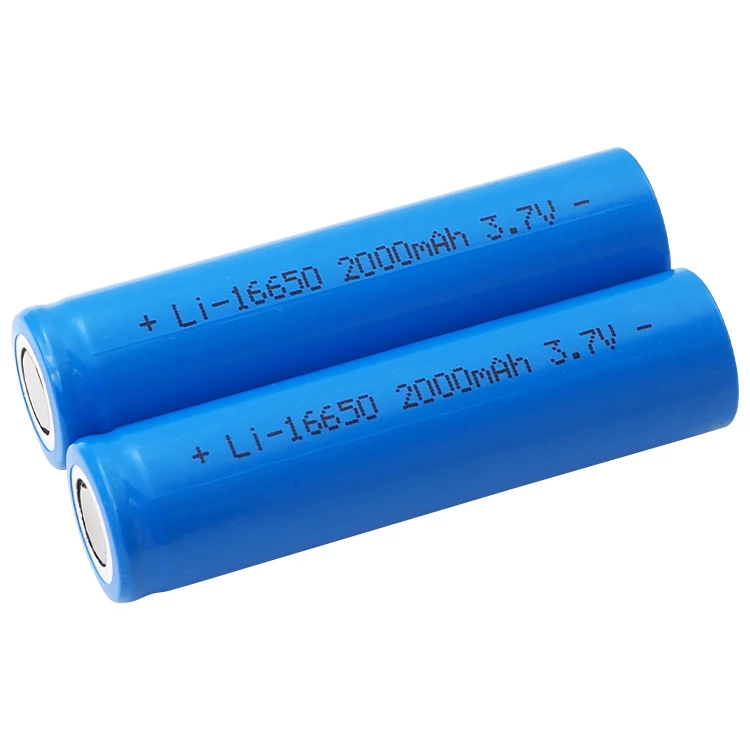 16650 ZTA Rechargeable Lithium Battery 3.7V Flat Top 2000mAh 16650 Li-Ion Lithium Battery Cell