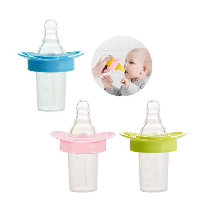 Eco Friendly Large Size Water Milk Juice Feeding Pacifier Dropper Type Silicone Baby Medicine Feeder