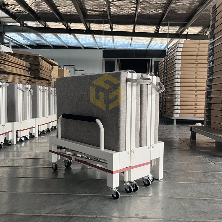 Office Steel Folding Bed Single Portable Nursery School Lunch Break Bed Cabinet Hospital Escort Bed