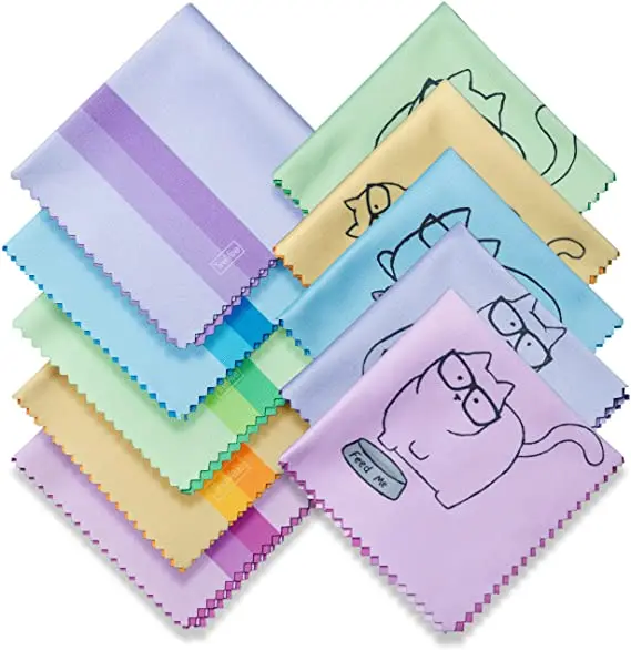 Hot Selling Wholesale OEM RPET Glasses Sunglasses Lens Phone Computer Screen Cleaning Clean Polishing Microfiber Cloth