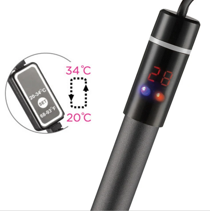 China manufacturer Hot Sale Energy Saving Titanium fish tank LED Display Heater for Aquarium