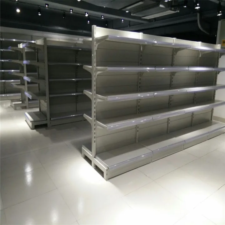 Customized Good Price Metal Shelf Supermarket Shelves Grocery Store Display Rack Supermarket Rack Pharmacy Shelf