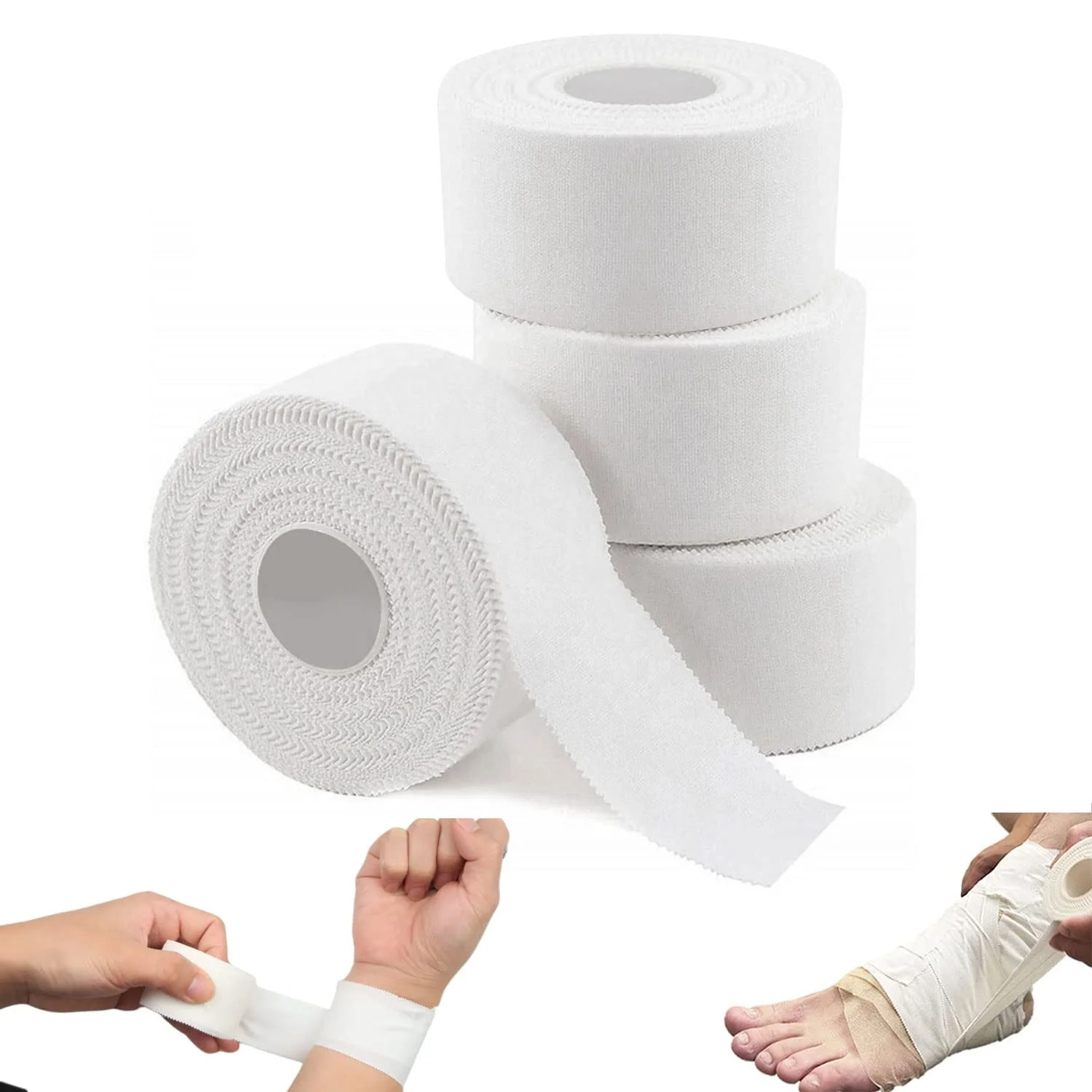 Sport Tape Manufacturer absorb sweat sports tape non-slip rigid strapping tapes football game athletic sports
