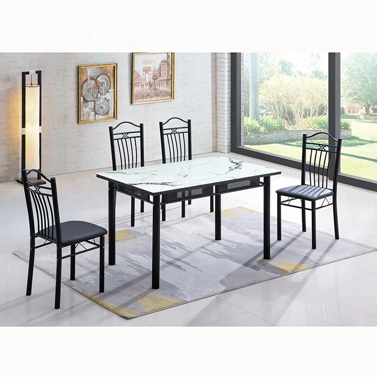Free Sample Vintage Home Furniture Dining Room Sets Modern Marble Dining Table Set