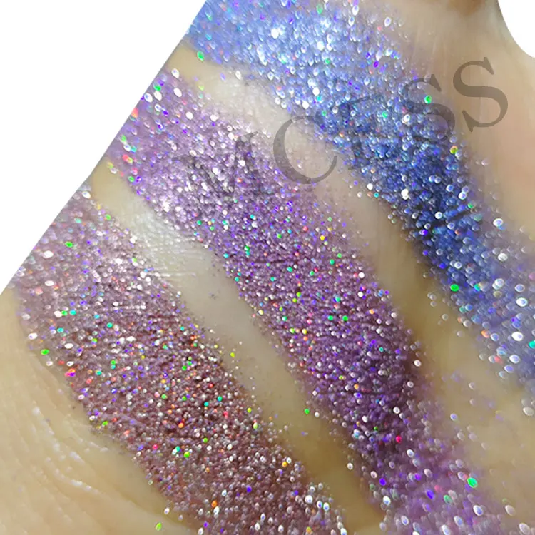 Бренд MCESS Светоотражающие серебряные массивные блестящие алмазные тени для век цвета пигментная пудра для макияжа