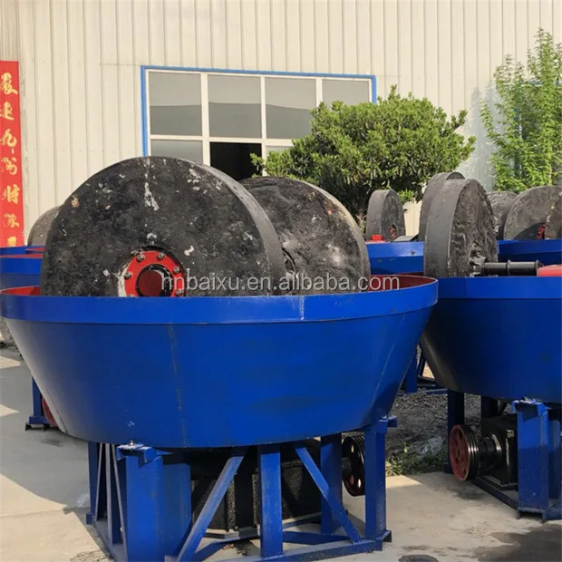 china supplier glod price stone grinder gold ore extraction 1200 wet pan mill machine