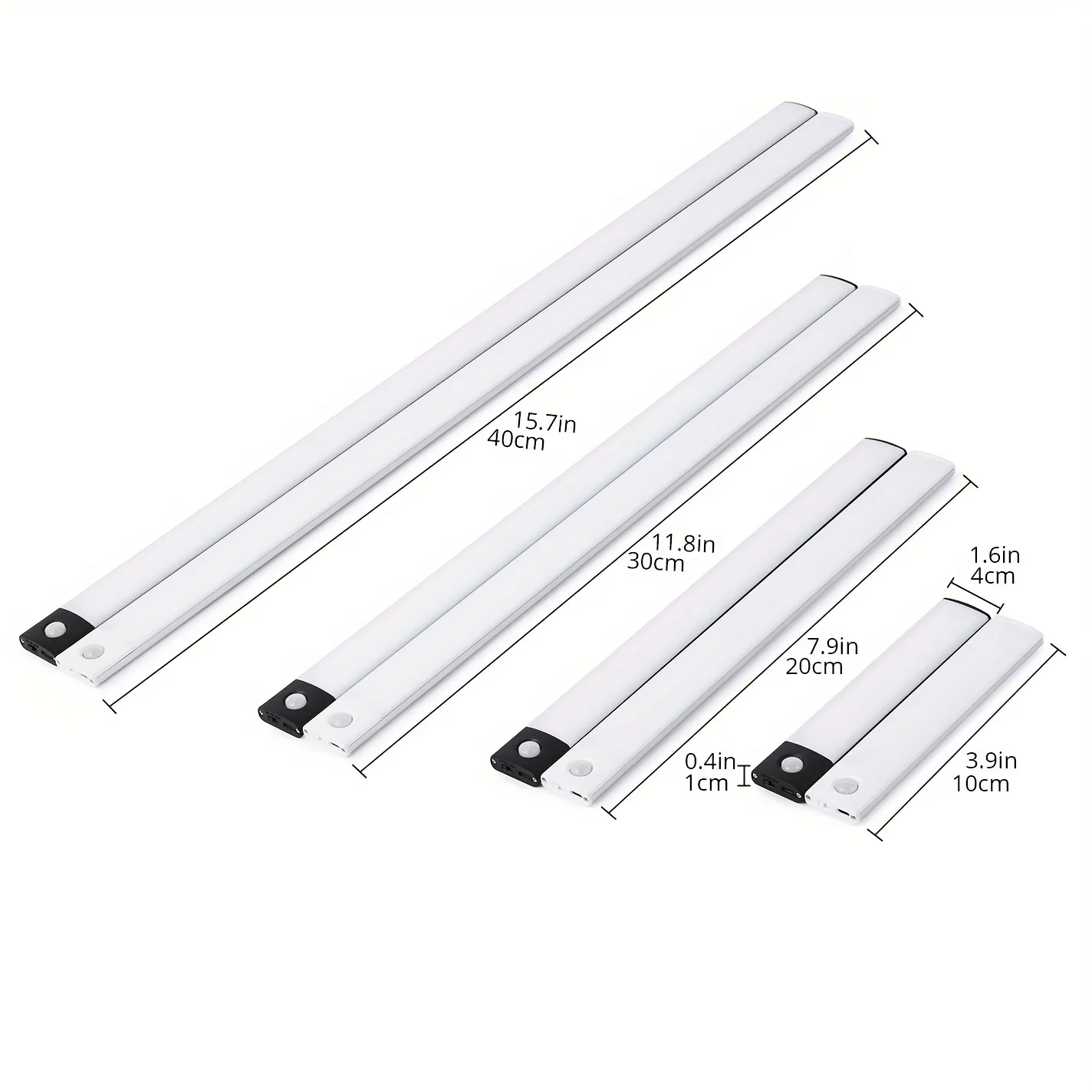 LED Motion Sensor Cabinet Light, Under Counter Closet Lighting, Wireless Magnetic USB Rechargeable Kitchen Night Lights