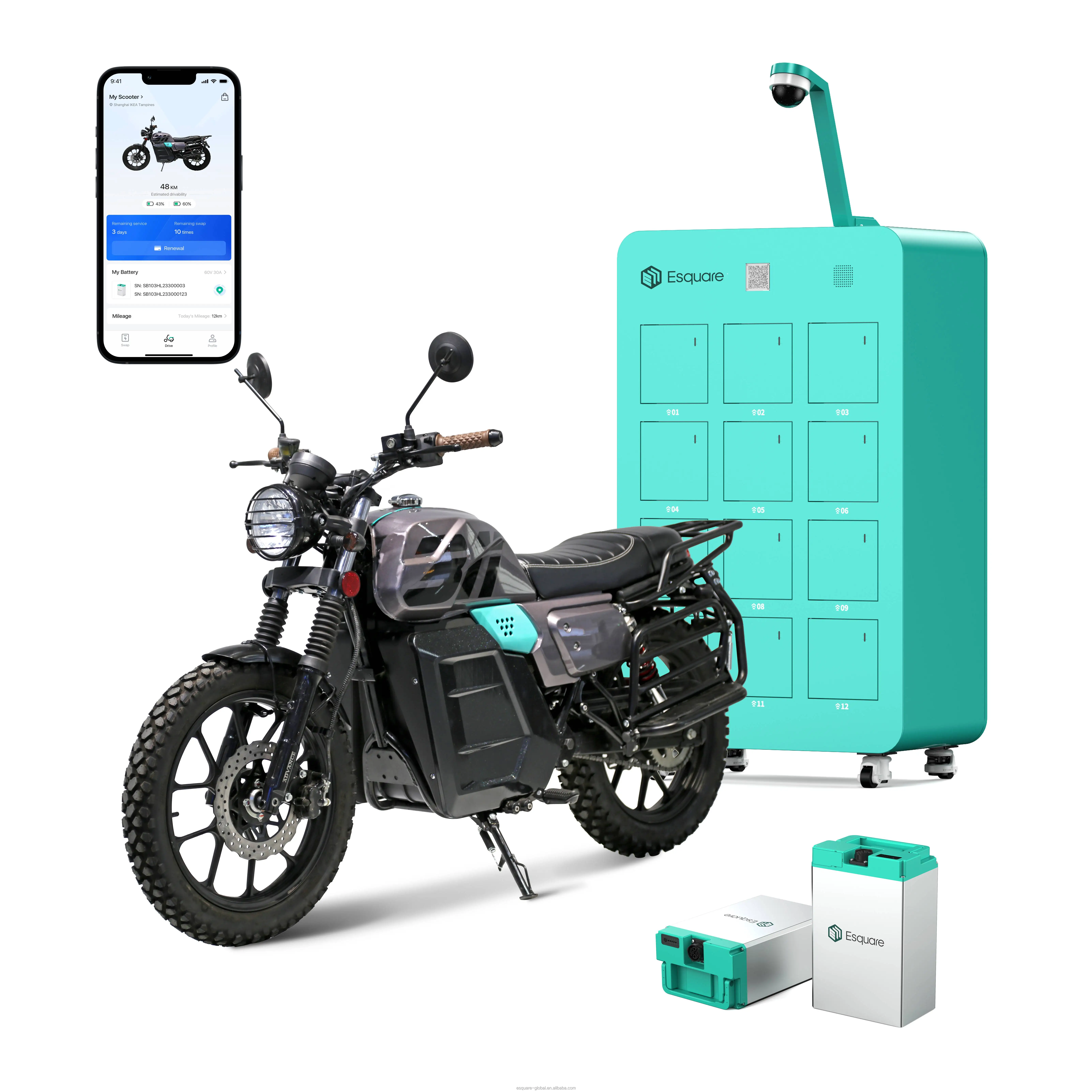 Автостанция для зарядки внедорожных мотоциклов