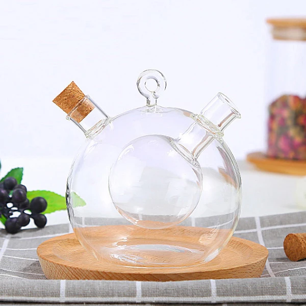 hand made glass oil jug/oil vinegar bottle/glass oil bottle
