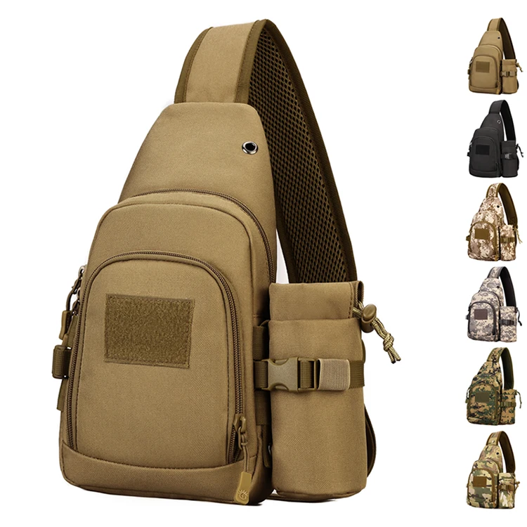 Manufacturer Custom Multi-purpose Waterproof  Outdoor Messenger Bag Sling Shoulder Bag Camouflage Tactical Chest Bag