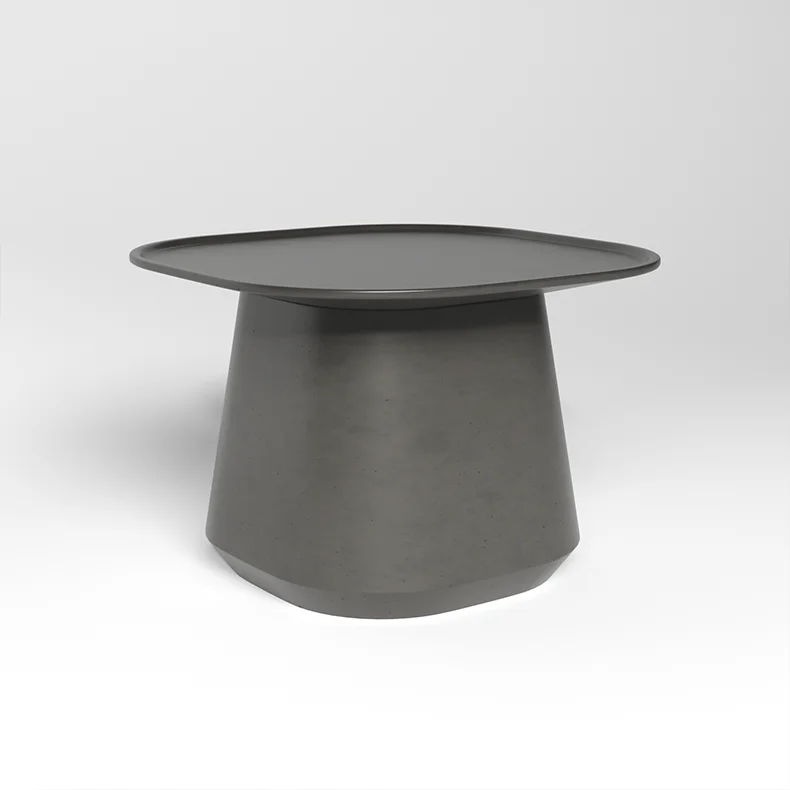 Concrete Fiber Cement Tea Table Living Room Outdoor Table Furniture Round GFRC Concrete Coffee Tables