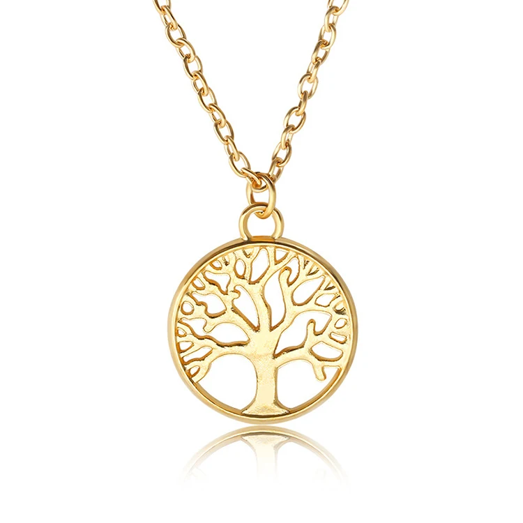 
Retro Life Tree Pendant Personality Peace Tree Clavicle Chain Necklace Women Female Ornaments Necklace Women 
