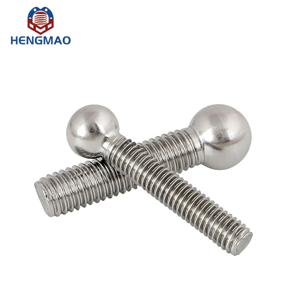 Customized CNC Stainless Steel Milling Ball Head Bolt Sphere Head Screws