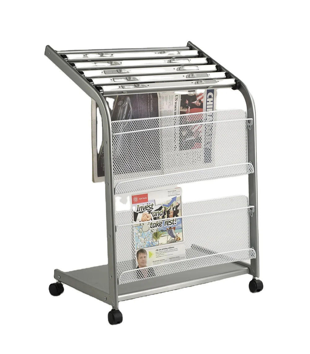 Flooring office magazine display stand newspaper display rack information folder book rack