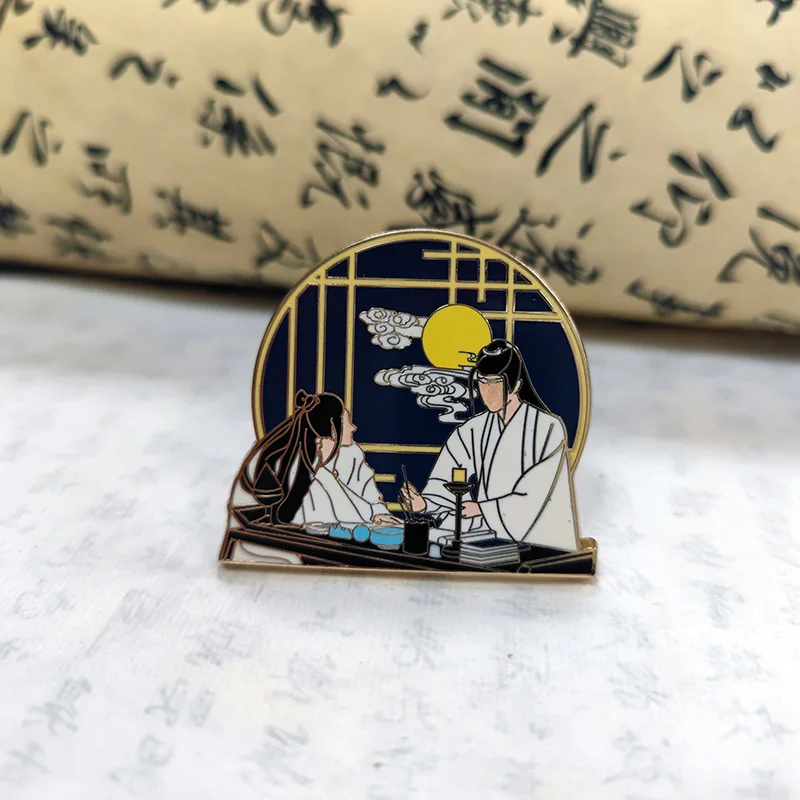 Kunshan Factory great quality custom shiny surface Fantasy Pin Custom Gold Plated pearlescent Hard Enamel Pin