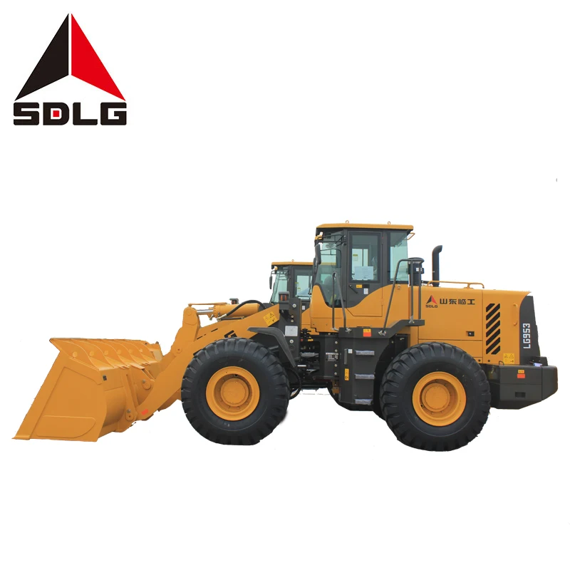 SDLG official Hydraulic 5 ton wheel loader 4 tons L953F with 3.0m3 bucket excavator dredge pump