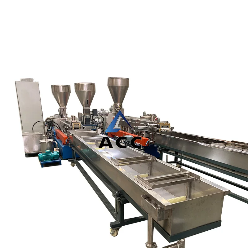 100-1000kg/h capacity Parallel Twin Screw Granulation Line/pp Pe Abs Pet Pelletizing Plastic Granulator Extrusion Granule Pr