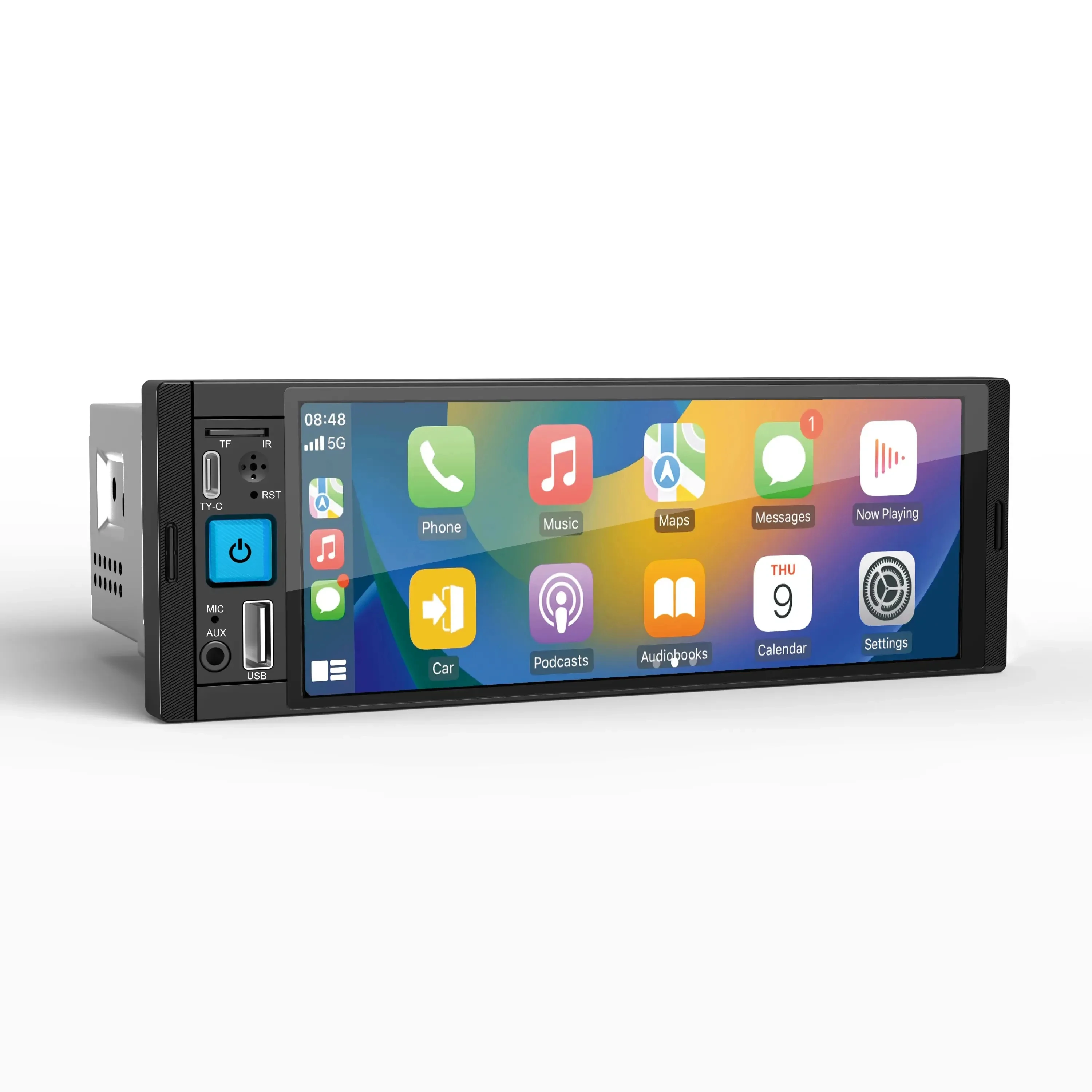 1Din MP5 плеер автомобильное радио беспроводной Carplay андроид авто FM/AM/RDS мультимедийный MirrorLink Bluetooth Магнитола