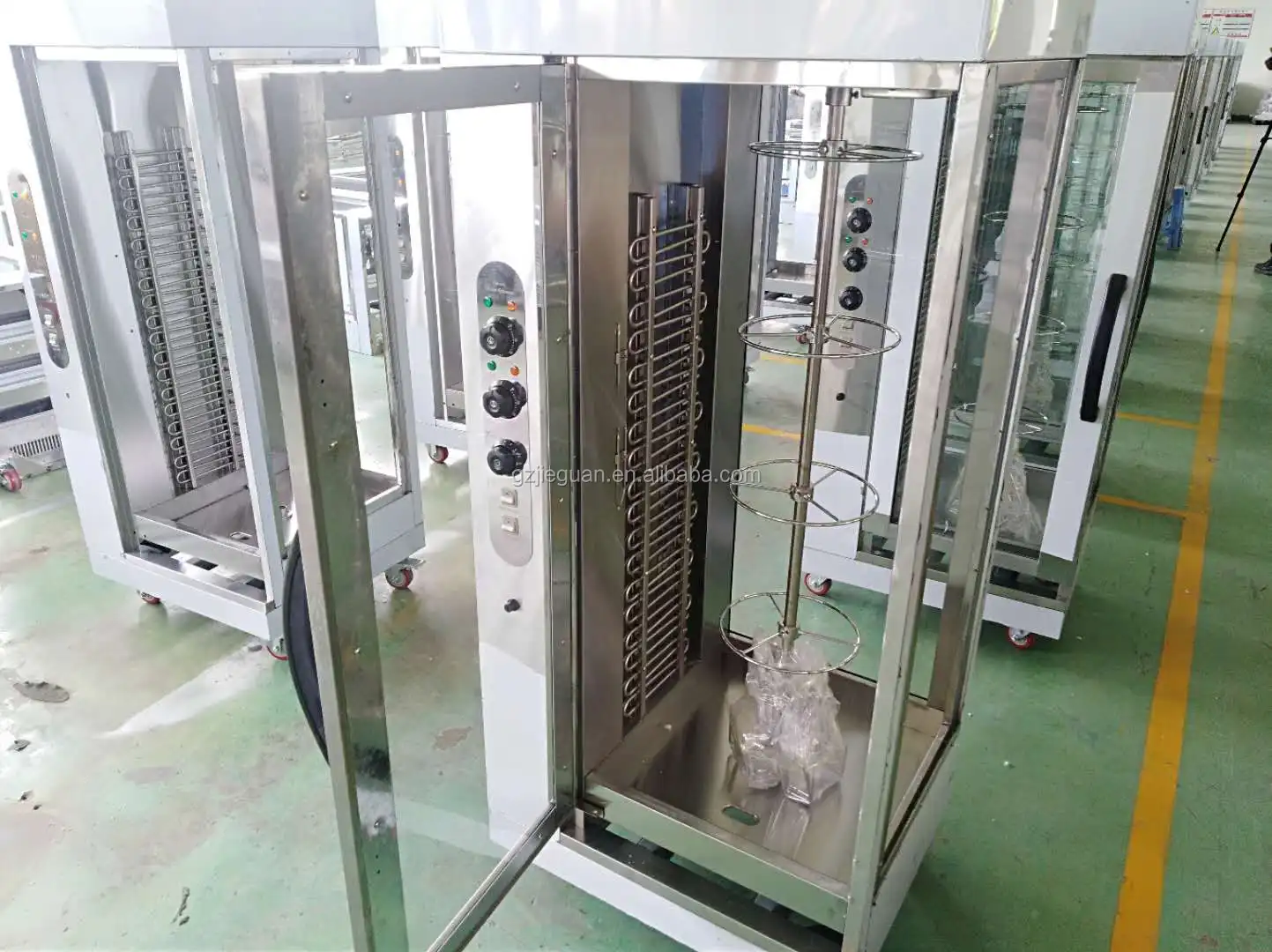  Торговая газовая вертикальный роторный аппарат для приготовления курицы Гриль