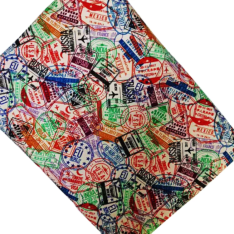  custom digital printed fabric 100%cotton cotton plain woven poplin for