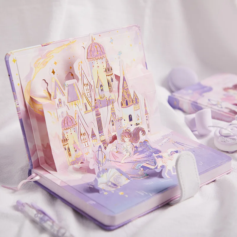 Creative cartoon color inner page magnetic buckle notebook diary notebooks