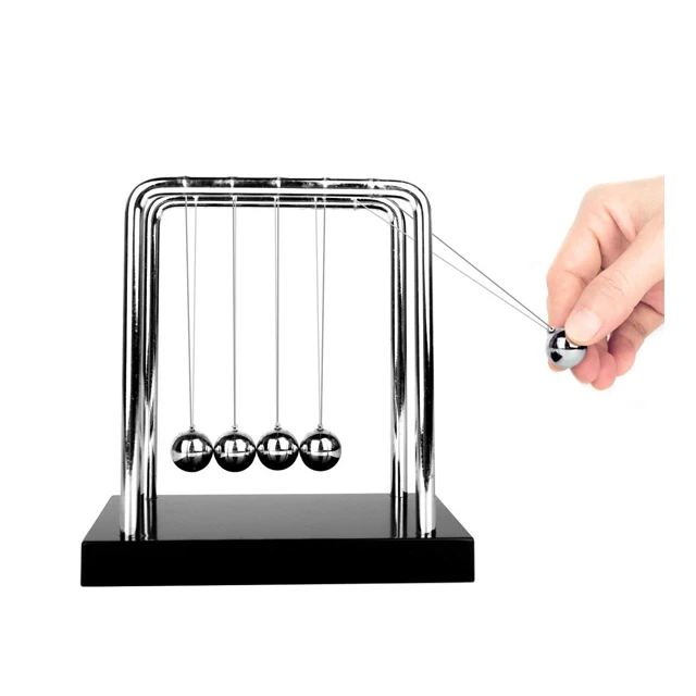 Cheap Magic Science Physics Experiment balance ball Swinging Spheres Newtons Cradle