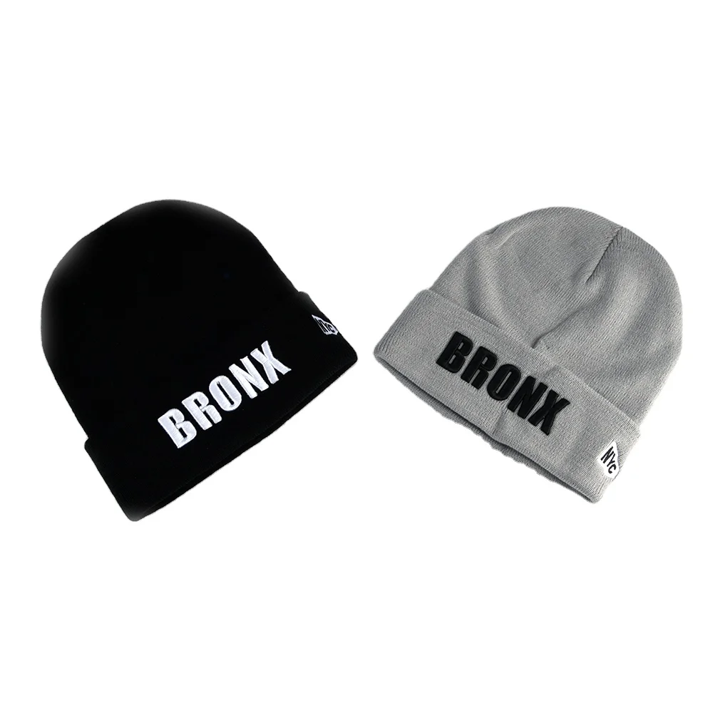 Оптовая продажа, Модная трикотажная шапка четырех цветов на заказ, зимняя шапка с вышитым логотипом для мужчин