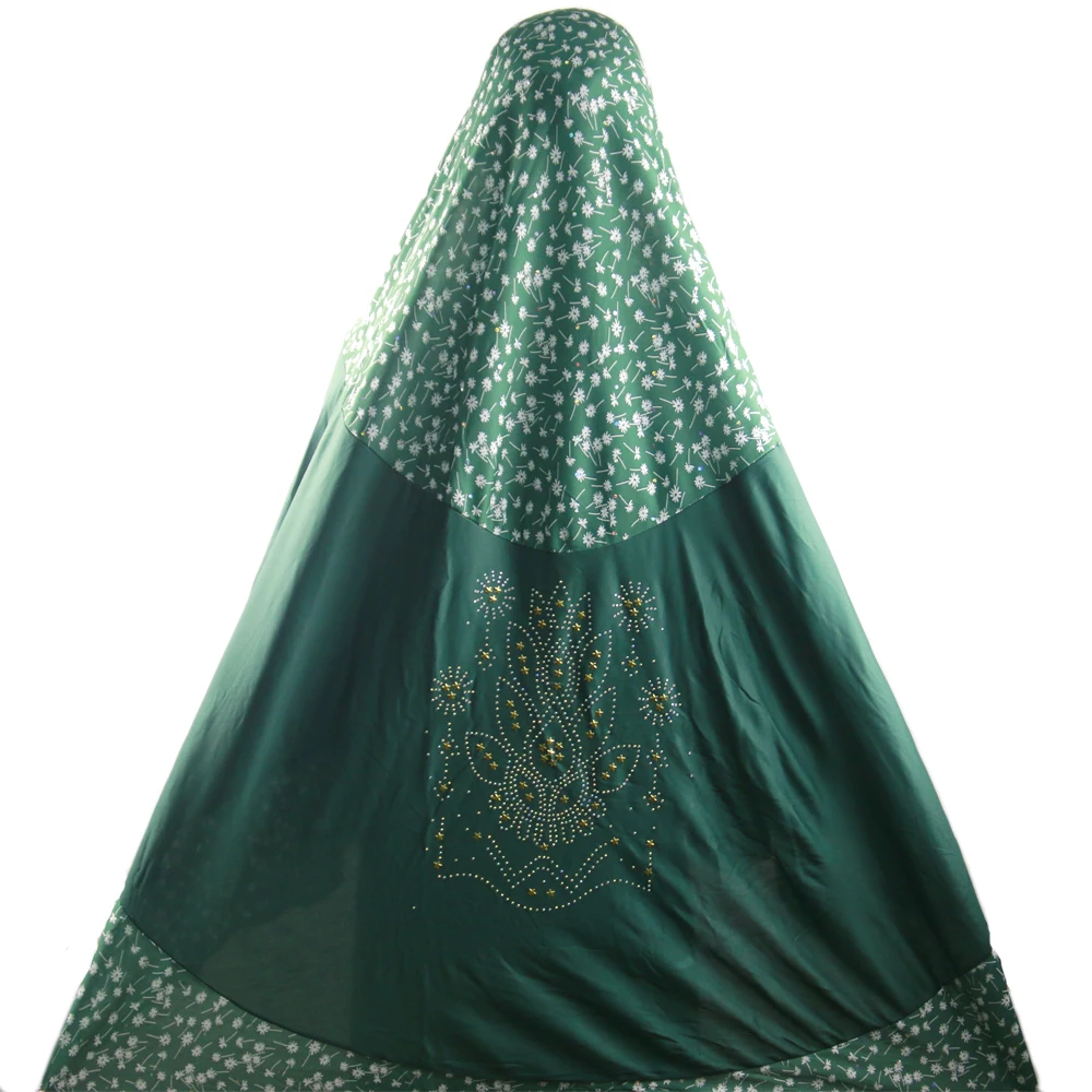 Самый популярный детский однотонный сетчатый вышитый цветок мусульманский детский кристаллический шарф из конопли шапочка хиджаб