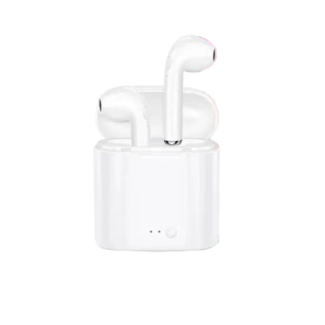 Factory direct sales i7s wireless earphones large capacity TWS earphones with charging compartment
