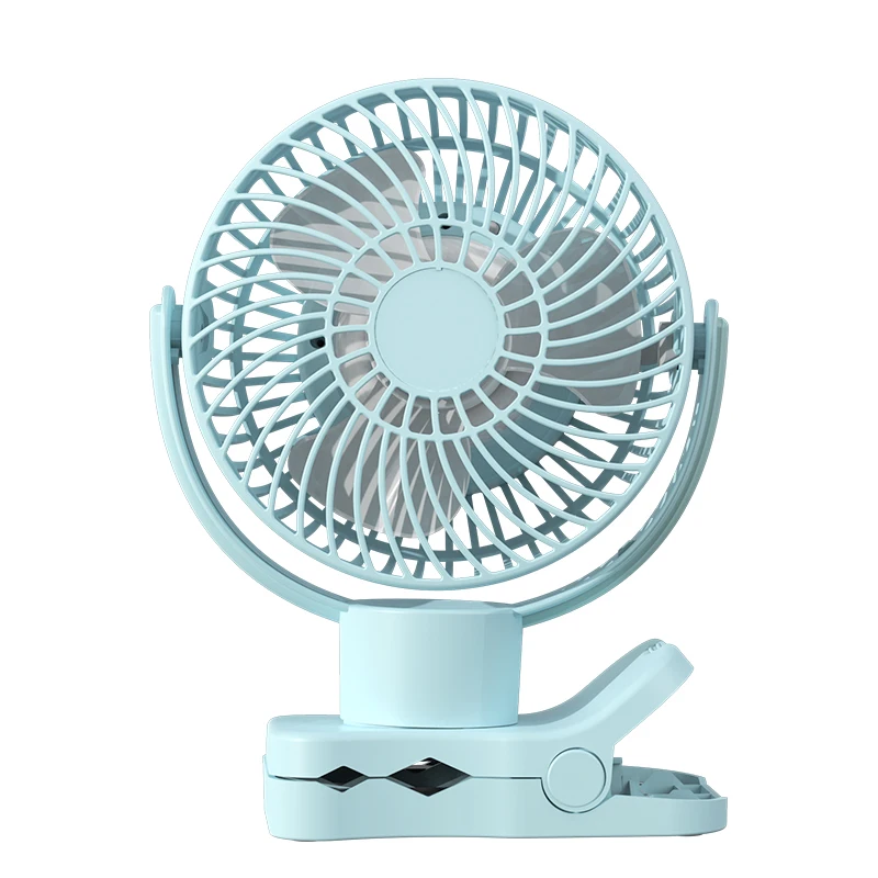 VODA USB Desk Fan 8 Inch Table Clip on Fan Portable Fans Mini USB Rechargeable