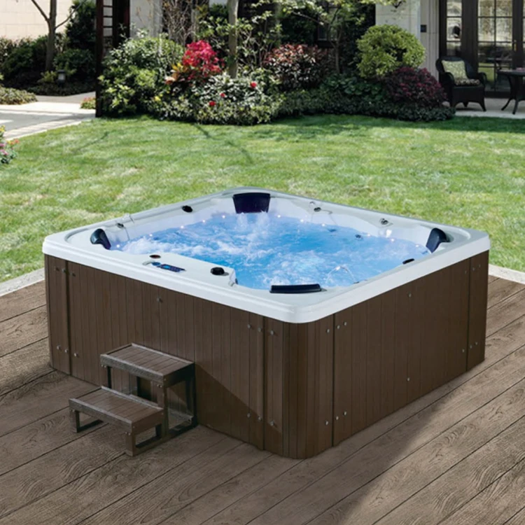 Воздушная пузырчатая 7 местная спа на 7 персон наружная гидромассажная Ванна акриловая Ванна