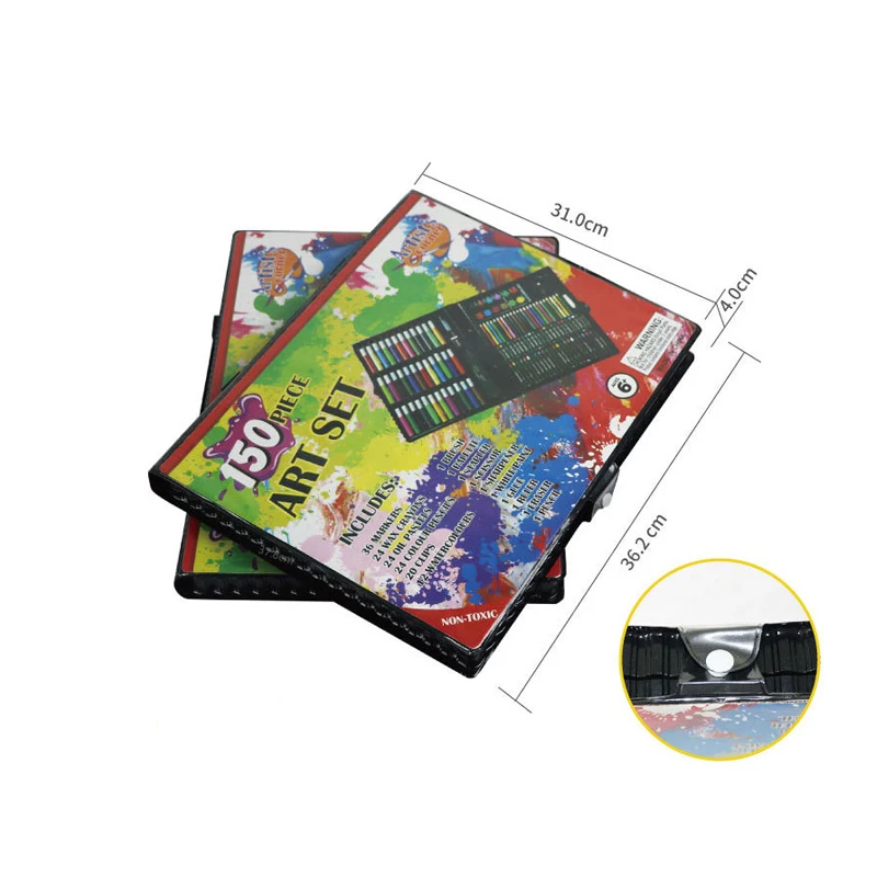 Durable in use 150 piece drawing art set for children