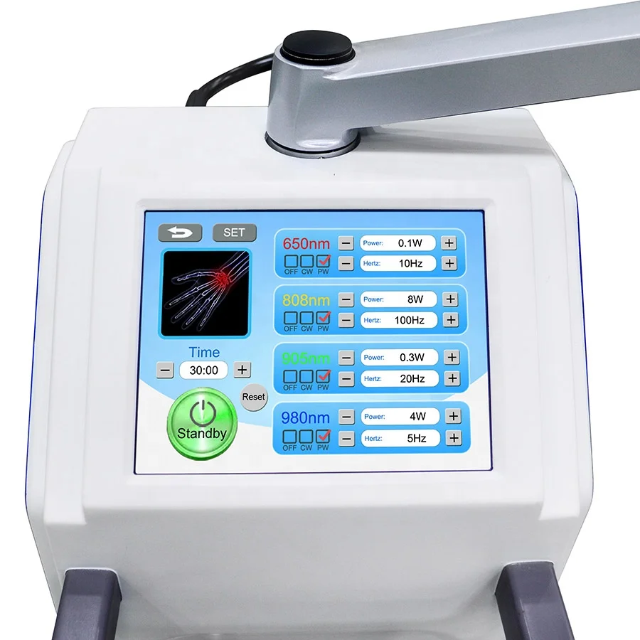 Professional CE approved 980nm diode laser infrared lamp physiotherapy for neuralgia and muscle strain
