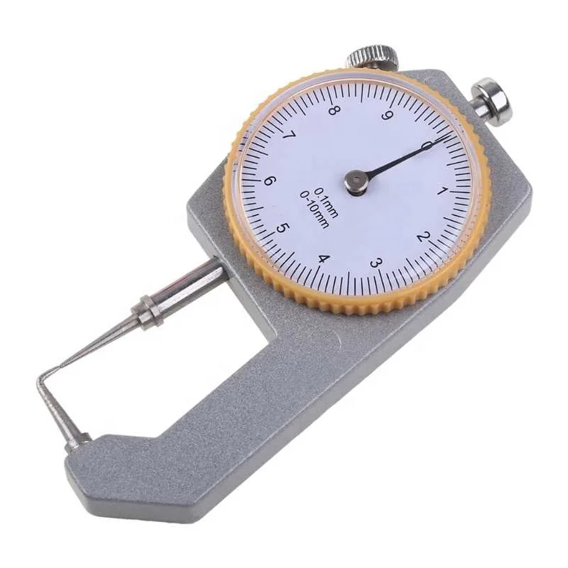 Dial Thickness Gauge Tester Dial Caliper Measuring Tool 0-10mm for Leather Craft Tool Thickness Gauge
