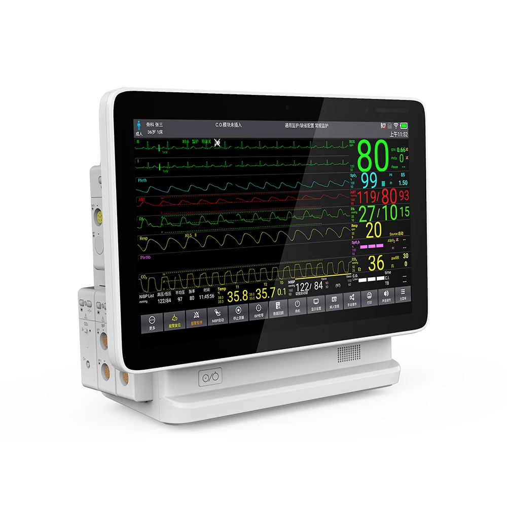 Монитор пациента CONTEC TS15 ICU ETCO2 ECG модульный монитор жизненно важных сигналов