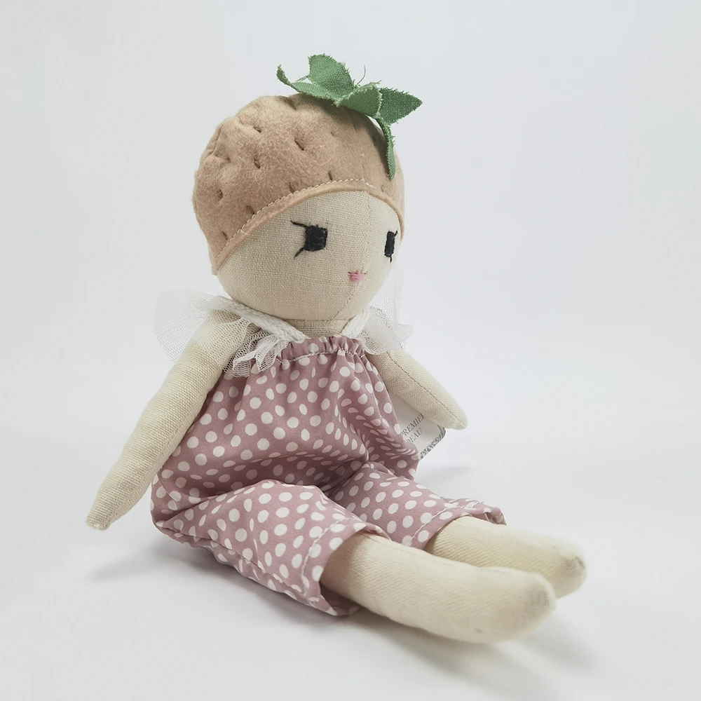 new Barbara doll cuddle toy kids comforter toy sweet strawberry girl doll sleeping mate angel fairy toy