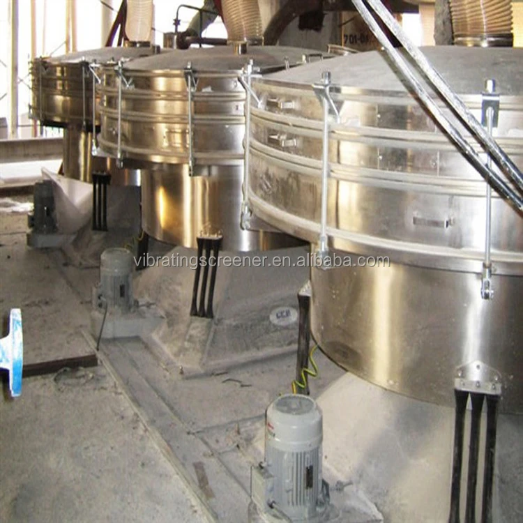 Diameter 2000mm tumbler screen vibrating sieve machine for grading mica calcium carbonate diatomaceous earth
