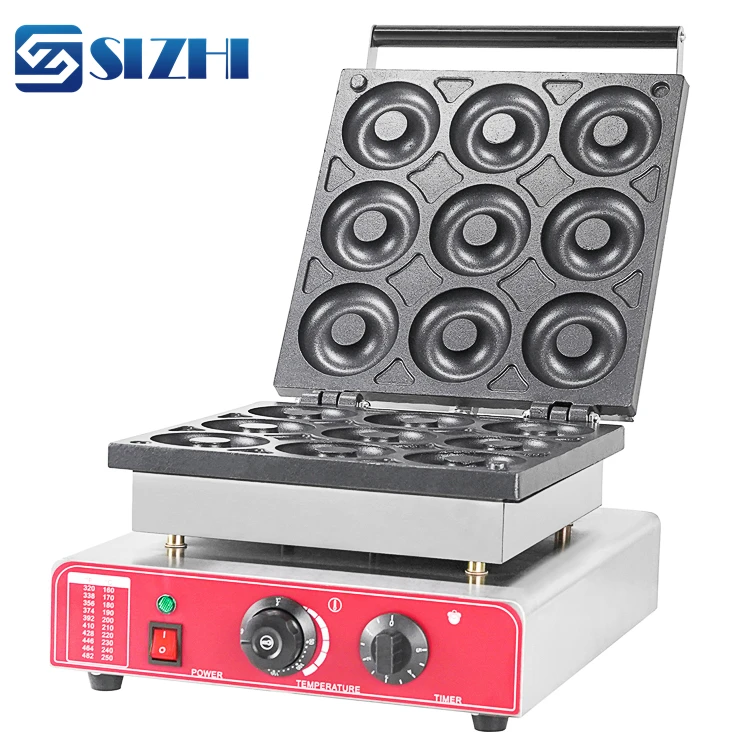 Commercial snack machine 6 pieces holes electric donuts maker mini doughnut machine