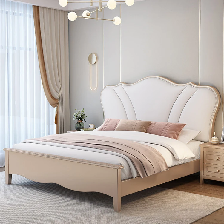 Modern Wooden Boy Girl Fashion Design Furniture Bedroom Kids Children Bed With Mattress Bed Cushion