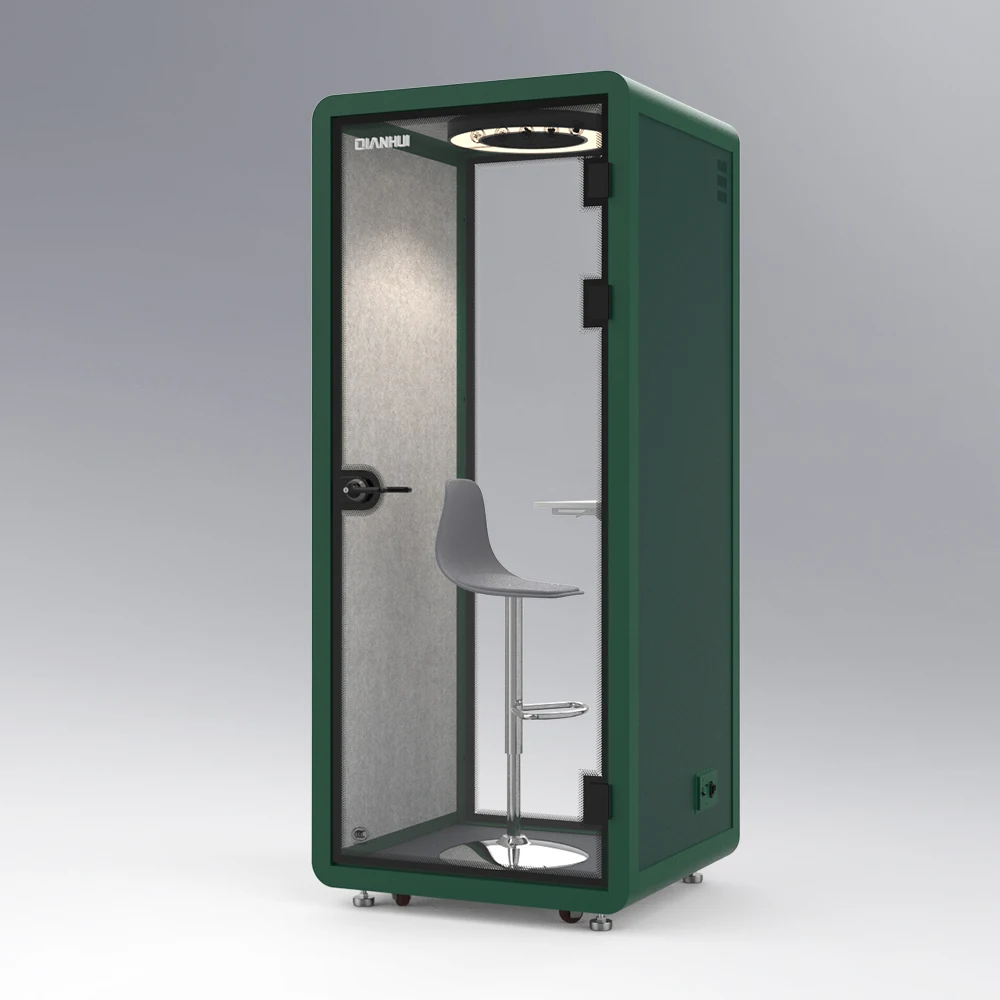 Customized modular soundproof booth office pods work pod mini soundproof studio booth room for public office building