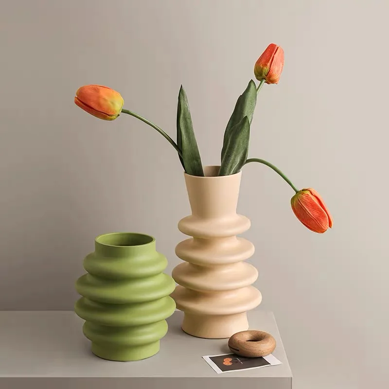 Fashionable Luxury Ceramic Decorative Flower Vase Home Desktop Decor Modern Ceramic Nordic Flower Vases