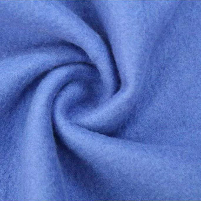 Knitted Manufacturer 55% Cotton 45% Polyester Brushed French Terry Knitted Fabric for Hoodies Sweatshirt CVC Terry Fleece Fabric