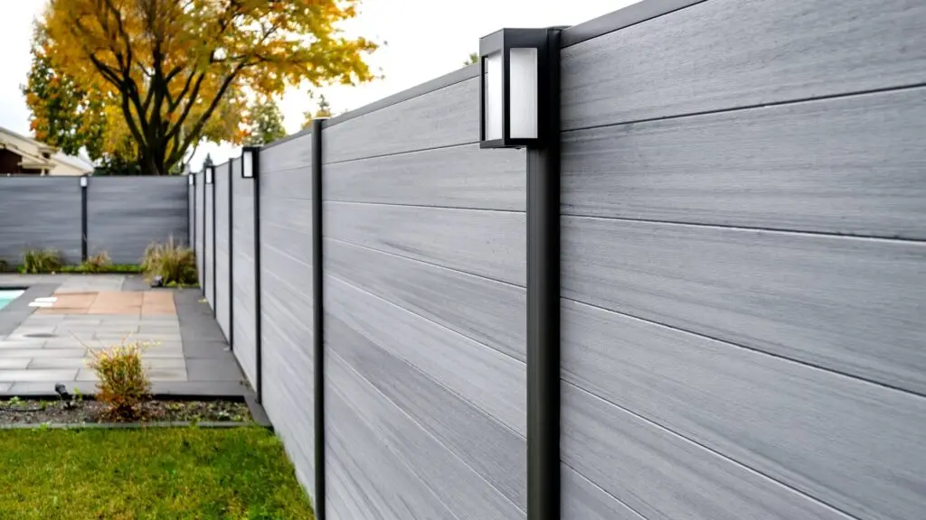 LANDING privacy co-extrusion wpc fence composite wood wpc post upright column pole outdoor fence post wpc garden fence