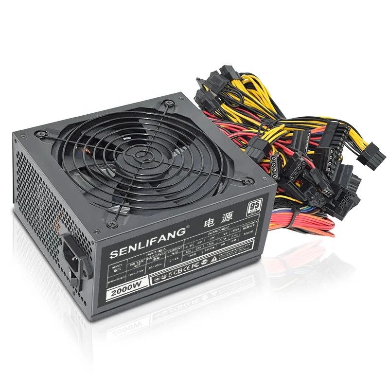 SENLIFANG 2000W Support 8 GPU  PC Power supply for professional machine ATX PSU Computer server In Stock brand new