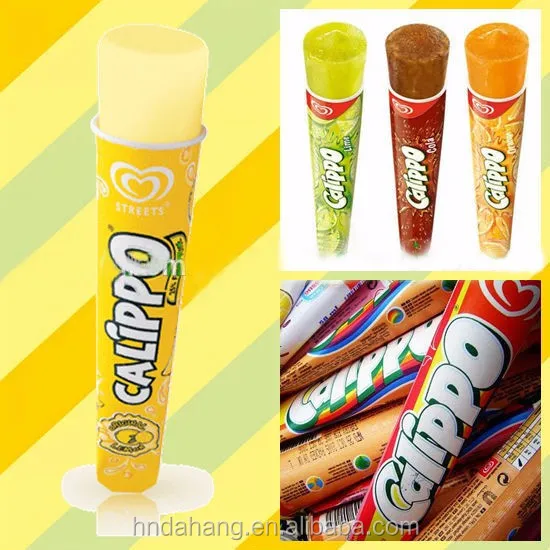 ice cream push up tubes single wall calippo tube customized design popsicle tube