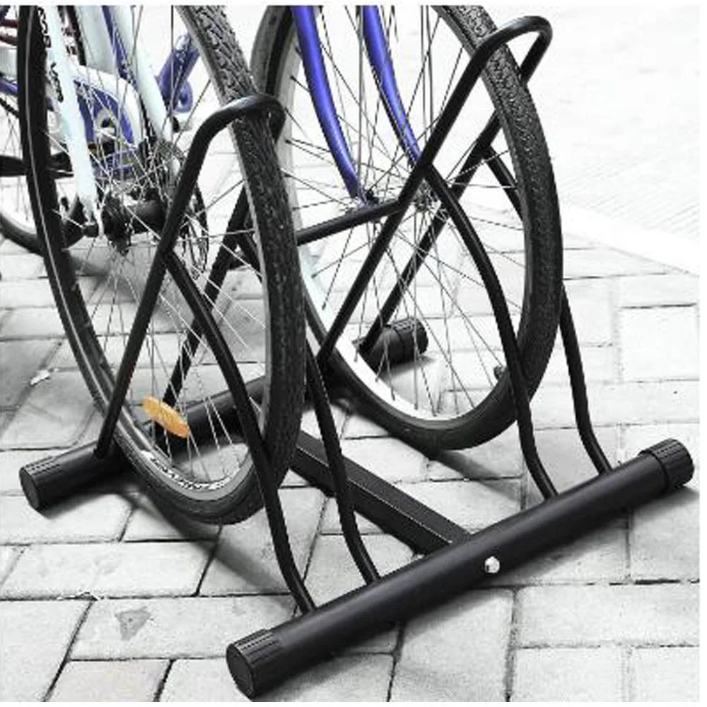 Bike Stand Cycling Rack Floor Storage Organizer for 2 Bikes